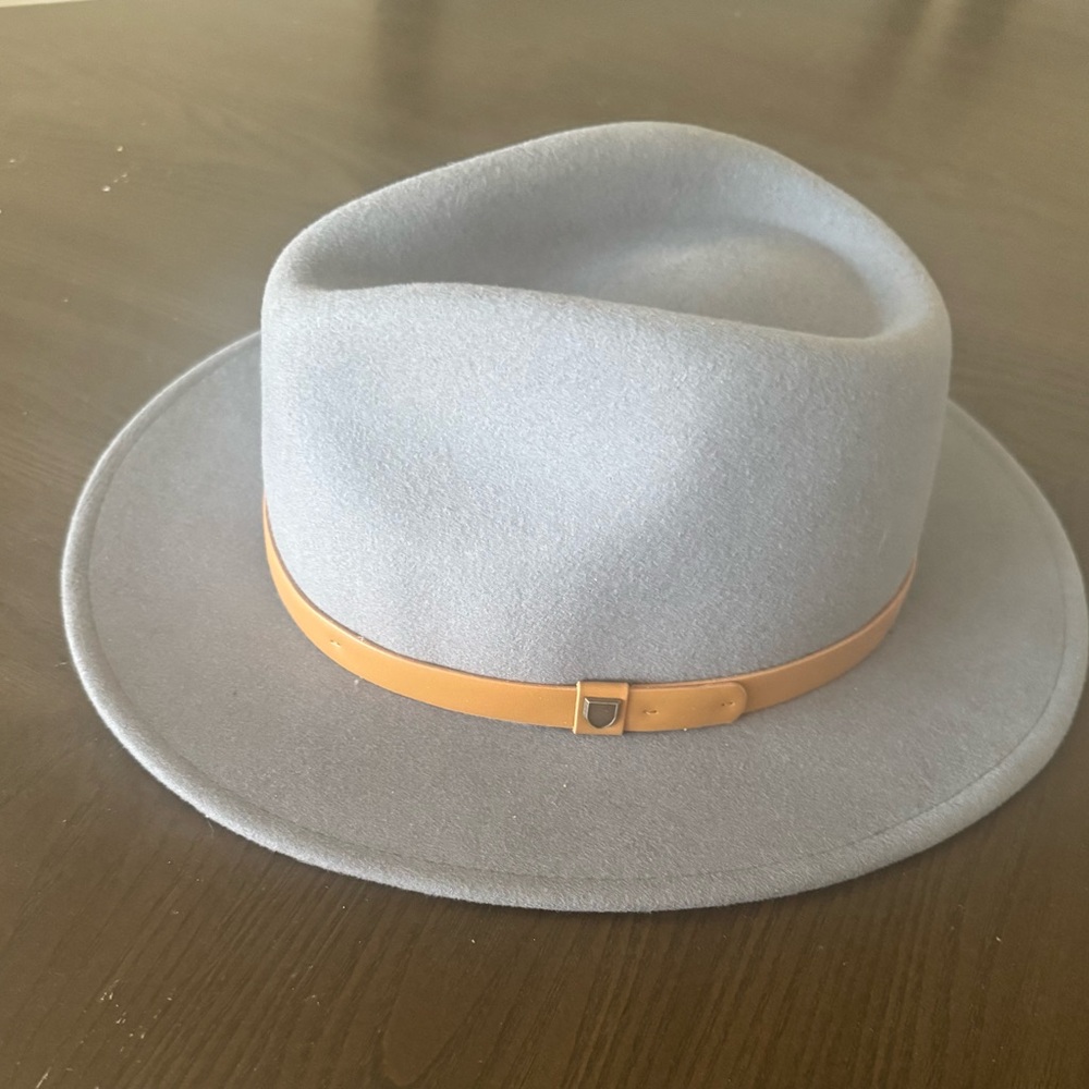 Brixton Gray Fedora with Tan Band
